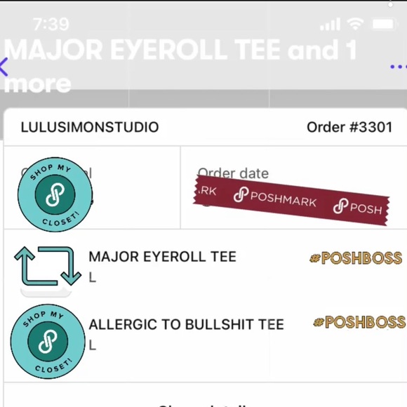 SOLD ON #POSHLIVE 🔥LAST CHANCE Buy 🖤🎉HP🎉MAJOR EYE ROLL GRAPHICS Tee BNIP - Picture 4 of 11